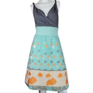 Made In Los Angeles Vintage Sleeveless Floral A-Line Dress, EUC, size 4